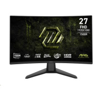 MSI LCD MAG 274CF X24, 27", 1920x1080, Rapid VA, 0,5 ms, VESA 100x100, Black