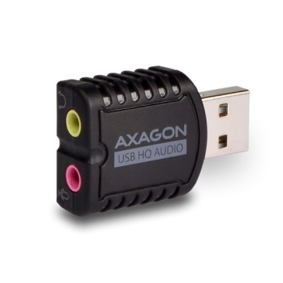 AXAGON ADA-17, USB 2.0 - externí zvuková karta HQ MINI, 96kHz/24-bit stereo, vstup USB-A