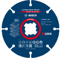 Bosch víceúčelové řezné kotouče EXPERT Carbide Multi Wheel X-LOCK 115 mm, 22,23 mm