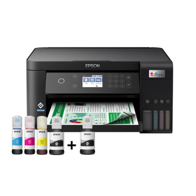 EPSON tiskárna ink EcoTank L6260, 3v1, A4, 1200x4800, 33ppm, USB, Wi-Fi, LAN,Záruka 5 let  po registraci zdarma