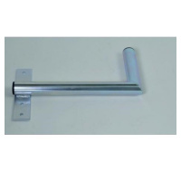 Držák antény na zeď u okna s pásem, levé uchycení, galvanický zinek, délka 40cm