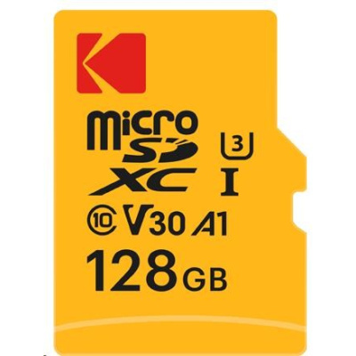 Kodak paměťová micro SD karta 128GB UHS-I U3 V30 Ultra + adaptér