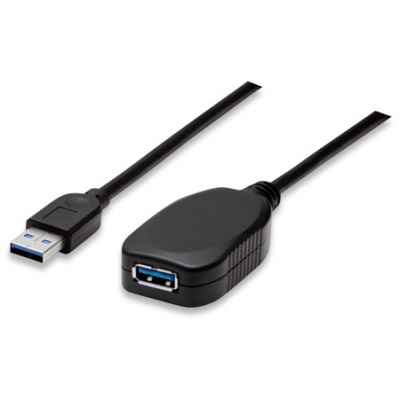 MANHATTAN Kabel USB 3.0 A-A prodlužovací 5m (černý)