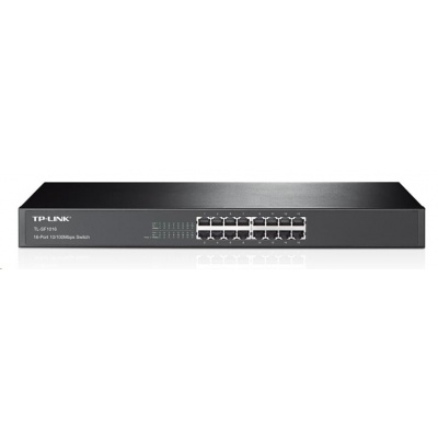 TP-Link switch TL-SF1016 (16x100Mb/s, fanless)