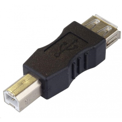 PremiumCord USB redukce A-B, Female/Male