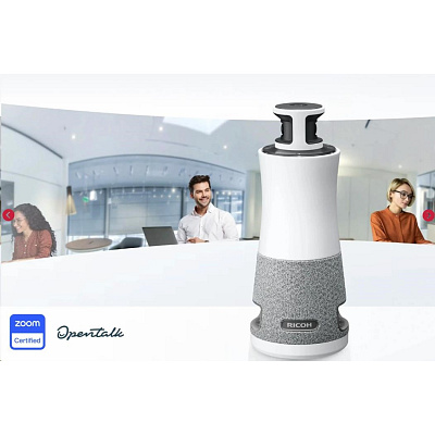 RICOH MEETING 360 V2 3-in-1, 360° P-n-P Conference Cam/Mic/Speaker, 1920x1080, 3.6m/6m Video/Audio