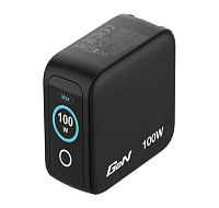 VERBATIM Mini GaN Nabíječka s displejem 100W, 2xUSB-C, 1xUSB-A, černá