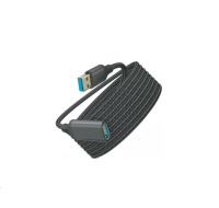 WG - Prodlužovací kabel USB-A (male) to USB-A (female) / 3m / nylon braided / black
