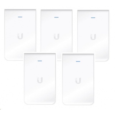 UBNT UniFi AP AC In Wall, 5-PACK [vnitřní AP, 2.4GHz(300Mbps)+5GHz(866Mbps), 2x2 MIMO, 802.11a/b/g/n/ac]