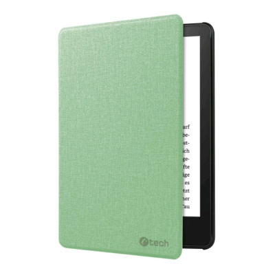 C-TECH PROTECT pouzdro pro Amazon Kindle TOUCH 2024, WAKE/SLEEP funkce, hardcover, matcha