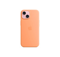 APPLE iPhone 15 Silicone Case with MagSafe - Orange Sorbet