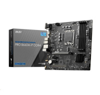 BAZAR - MSI MB Sc LGA1700 PRO B660M-P DDR4, Intel B660, 4xDDR4, 1xDP, 1xHDMI, 1xVGA, mATX - Po opravě (Bez příšlušenství