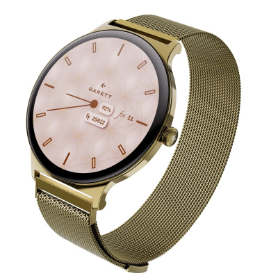 Garett Smartwatch Verona 2 zlatá MESH steel