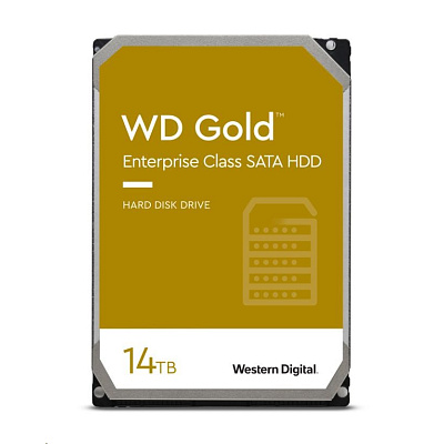 BAZAR VADNE - WD GOLD WD142KRYZ 14TB, SATA III 3.5", 512MB 7200RPM, 262MB/s, CMR, Enterprise