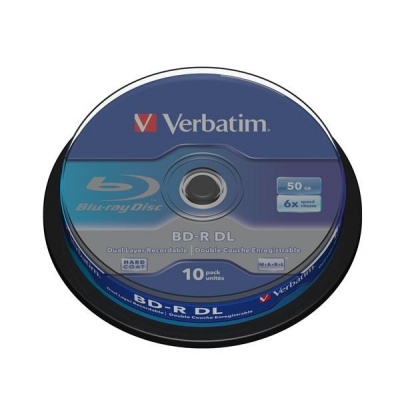 VERBATIM BD-R(10-pack)/DualLayer/spindle/6X/50GB