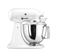 KitchenAid Artisan 5KSM175PSEWH Kuchyňský robot - 10 rychlostí, planetární systém, celokovová konstrukce, bílá