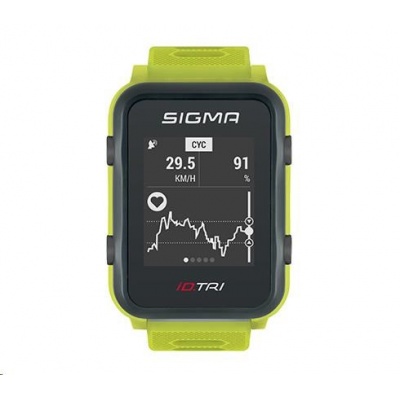 Sigma pulsmetr iD.TRI Set neon mint