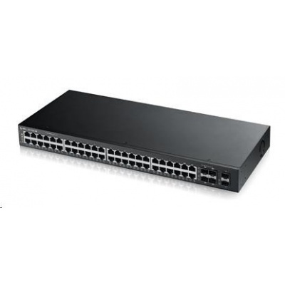 Zyxel GS1920-48v2 50-port Gigabit WebManaged Switch, 44x gigabit RJ45, 4x gigabit RJ45/SFP, 2x SFP