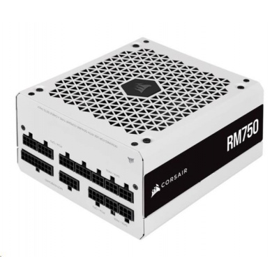 CORSAIR zdroj, RM750-80 PLUS Gold (ATX, 750W, Modular), bílá