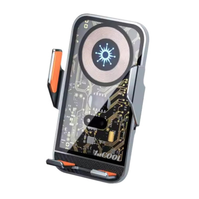 1stCOOL bezdrátová QI nabíječka 15W, do auta, MagSafe, USB-C, černá