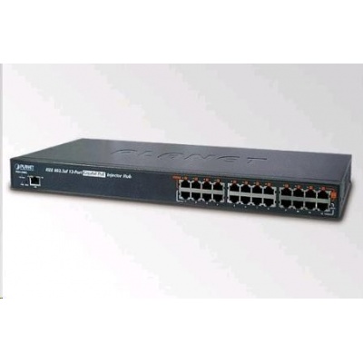 Planet POE-1200G, PoE Injektor 12x 1000Base-T, PoE 190W (max.15,4W/port)