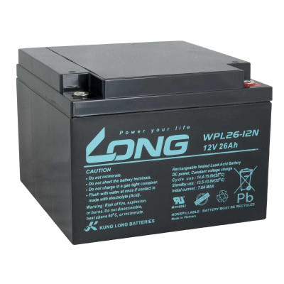 LONG baterie 12V 26Ah M5 LongLife 12 let (WPL26-12N)