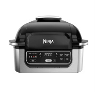 BAZAR - Ninja Foodi Airgrill horkovzdušná fritéza, 1760 W, gril s cyklonovou technologií, černá - poškozený obal