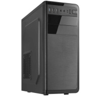 BAZAR - CRONO skříň MT-760i Midi Tower, bez zdroje, černá - Poškozený obal (Komplet)