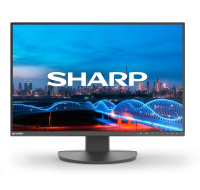 SHARP MT 24" MultiSync EA241W-BK, IPS TFT, 1920x1200, 300nit, 1000:1, 5ms, DP, DVI-D, HDMI, USB, Repro, Černý