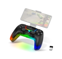 EVOLVEO Ptero2, bezdrátový & drátový gamepad pro PC, PS3/4/5, iOS, Android, Switch, černý