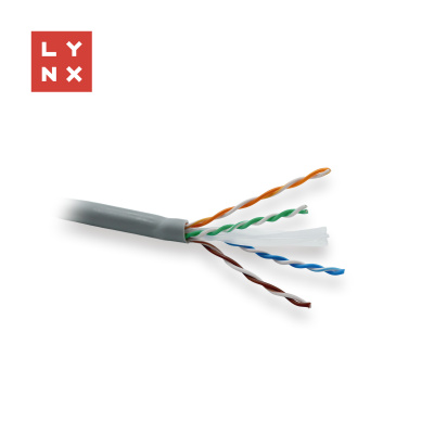 LYNX UTP kabel, Cat6, LSOH, celoměděný, vnitřní, šedý, box 305m