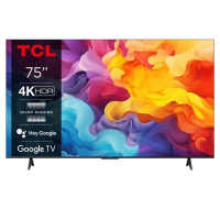 TCL 75V6B 75" TV, 4K Ultra HD, LED, Google TV, Bluetooth, WiFi, Miracast, HDR, Dolby Audio