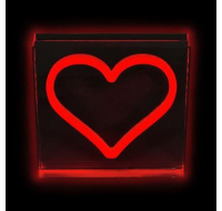 2Kids Toys LED NEON LIGHT lampička Srdce červené