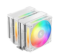 DEEPCOOL CPU Chladič AG620 G2 WH ARGB, 2x120mm, ARGB, LGA1851, AM5, bílá