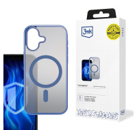 3mk ochranný kryt Frosty MagCase Blue pro Apple iPhone 16