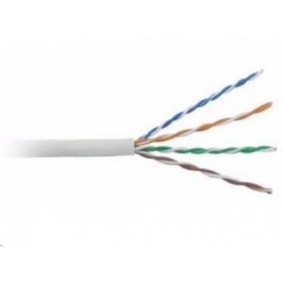 BAZAR- UTP kabel LYNX, Cat5E, drát, PVC, Dca, šedý, 305m - POŠKOZENÝ OBAL