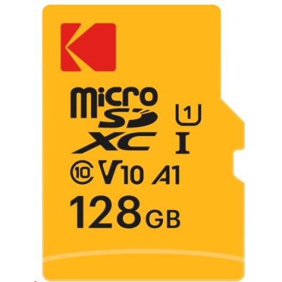 Kodak paměťová micro SD karta 128GB U1 V10 w/adapter