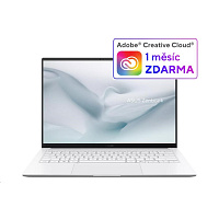 ASUS NTB Zenbook S 14 (UX5406AA-OLED081X), Ultra 9 386H, 14" 2880 x 1800, 32GB, 1TB SSD, Intel, W11 Pro, White