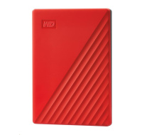 BAZAR - WD My Passport Portable 2TB, Externí HDD, USB 3.0, červená (Bez příšlušenství)