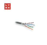 LYNX FTP kabel, Cat6, PVC (Eca), celoměděný, vnitřní, šedý, box 305m