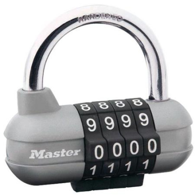Master Lock Kombinační visací zámek horizontální 1520EURD -  - šedý